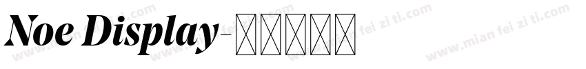 Noe Display字体转换